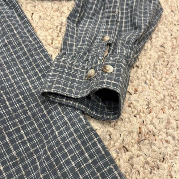 Carbon2Cobalt Men's Textured Button Down Shirt Sz M Cotton Blue Outdoor - Picture 2 of 5